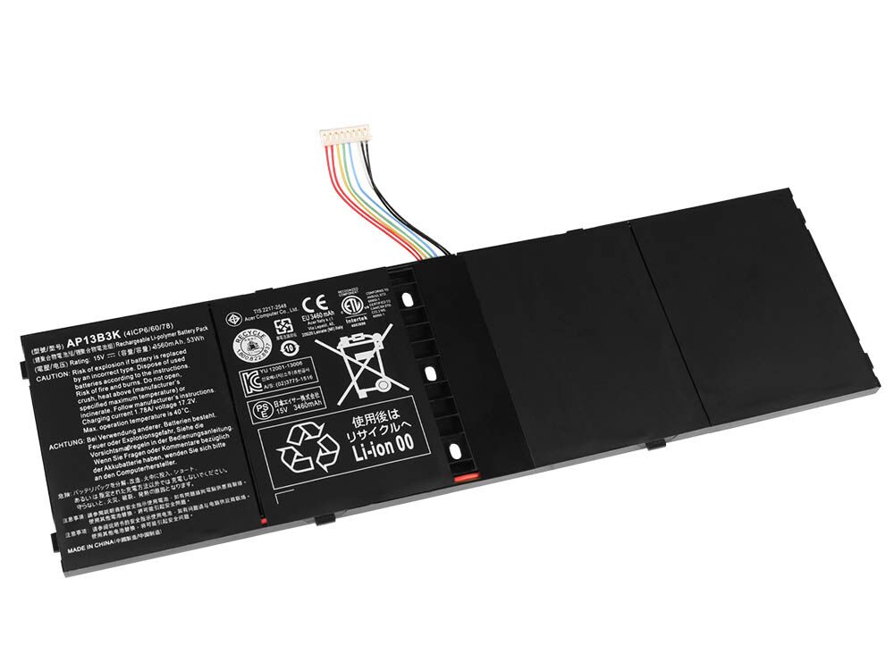 Replacement 3560mAh 53Wh Acer AP13B3K Battery