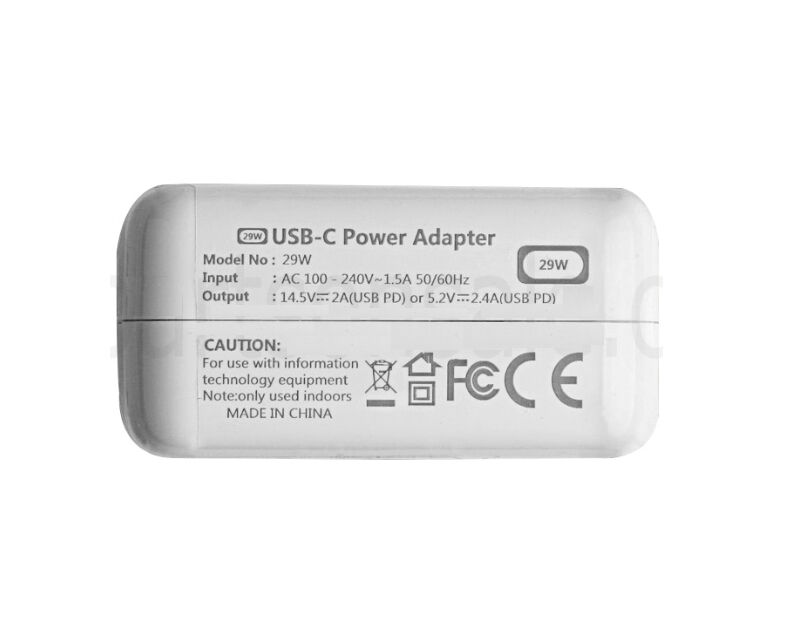 29W USB-C Power Adapter For Apple MacBook MJY42N/A + Free Cable