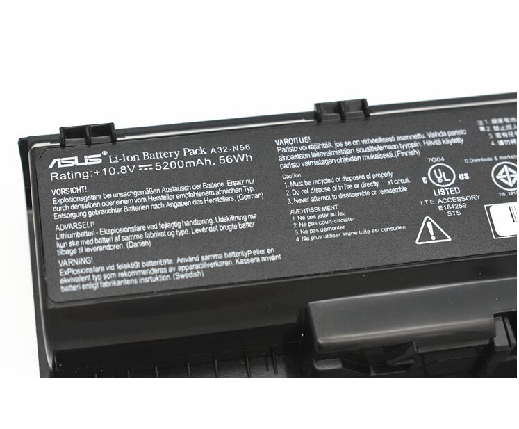 Original 5200mAh 56Wh Asus ROG G56JK-DM082H G56JK-DM151D Battery