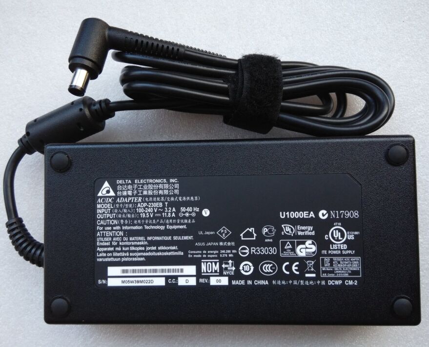 Original 19.5V 11.8A 230W Asus N230W-01 Charger AC Adapter + Free Cord