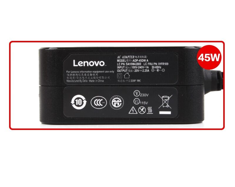 Original 20V 2.25A 45W Lenovo Yoga 330-11IGM 81A6004PRU AC Adapter