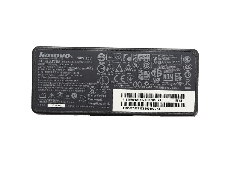 Original 90W Lenovo Thinkpad L440 20AT0033CX AC Adapter + Free Cord