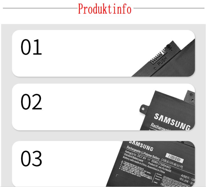 Original 55Wh 7300mAh Samsung 910S5J-K01 930X3G-K02 Battery